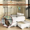 thumbnail image 6 of Aqwiopr Bird Cage Birdcage 59 Inch Height Bird Cage Metal Bird House with Wheel Rolling for Parrots Conure Lovebird Cockatiel Bird Cages﻿, 6 of 11