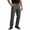 Dark Gray, variant on Men's Straight Leg Cargo Pants, Button Front, Elastic Waist, Multi Cargo Pockets, Relaxed Fit