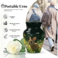 thumbnail image 4 of Rabbit Summer Blossom Bunny Small Urns For Human Ashes - Cremation Urns For Human Ashes - Cremation Keepsakes For Ashes - Decorative Urns For Human Ashes - Little Urns For Ashes (Size 3",1Pcs), 4 of 5