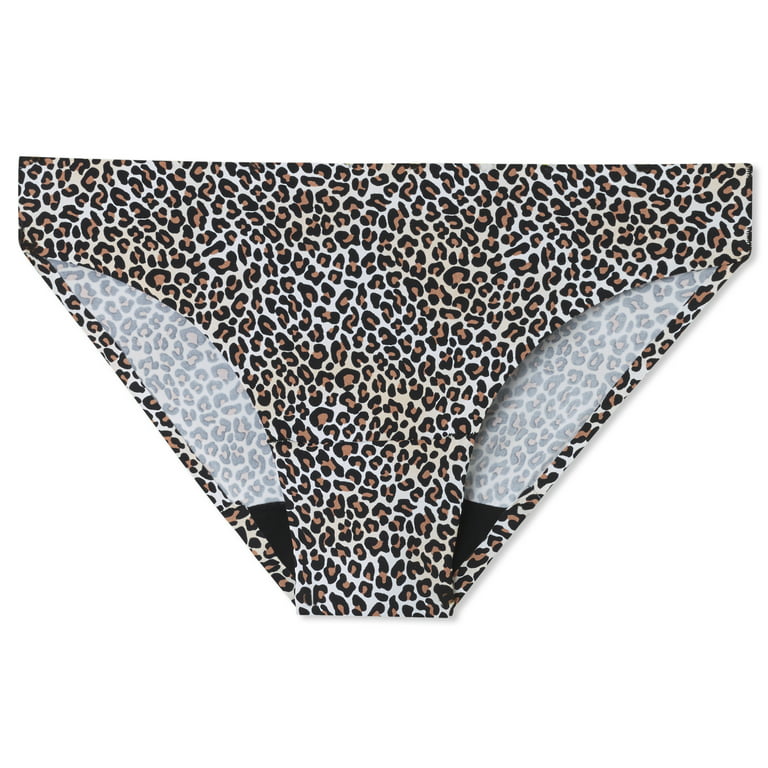 Ruby Love Women's Period Underwear Panty - Bikini in Leopard, size XL