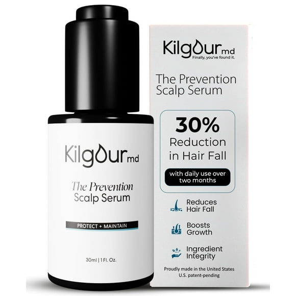 KilgourMD The Prevention Scalp Serum Science-Forward, Natural Approach to Hair Thinning, Scalp Anti-Ageing Serum, Dermatologist-Developed, 30ml