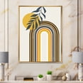 thumbnail image 2 of Designart 'Abstract Moon Sun Leaves II' Modern Framed Canvas Wall Art Print, 2 of 5