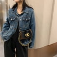 thumbnail image 4 of QWZNDZGR 2022 New Fashion Niche Design French Underarm Bag Women's Bag Single Shoulder Messenger Bag Fashion Chain Small Bag, 4 of 7