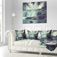 thumbnail image 2 of Designart Amazing Waterfall in Mexico - Landscape Printed Throw Pillow - 18x18, 2 of 4