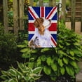 thumbnail image 2 of Carolines Treasures LH9470GF Australian Shepherd with English Union Jack British Flag Garden Flag Garden Size multicolor, 2 of 2