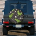 thumbnail image 3 of Kll Dinosaur Skeleton Seamless Grunge Pattern Tire Cover,Universal Wheel Tire Cover For Trailer, Rv, Suv, Truck,Camper And Many Vehicle,(17 Inch), 3 of 7