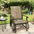 thumbnail image 6 of ChromaCore Outdoor Swing Glider Chair,W/Study Metal Frame for Garden for Backyard,Garden and Porch, 6 of 7