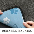 thumbnail image 6 of Blue Dog Paw Footprint Door Rugs,Washable Non Slip Door Mats Indoor,Decorative Door Mats,Entry Mat Indoor for Entrance,Bedroom,Kitchen,Bathroom,30"x17", 6 of 6