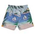 thumbnail image 7 of FORMRS Boys Swim Trunks Quick Dry Mesh Liner Boardshorts Sizes XS-XL, Pink Seaside, 7 of 7