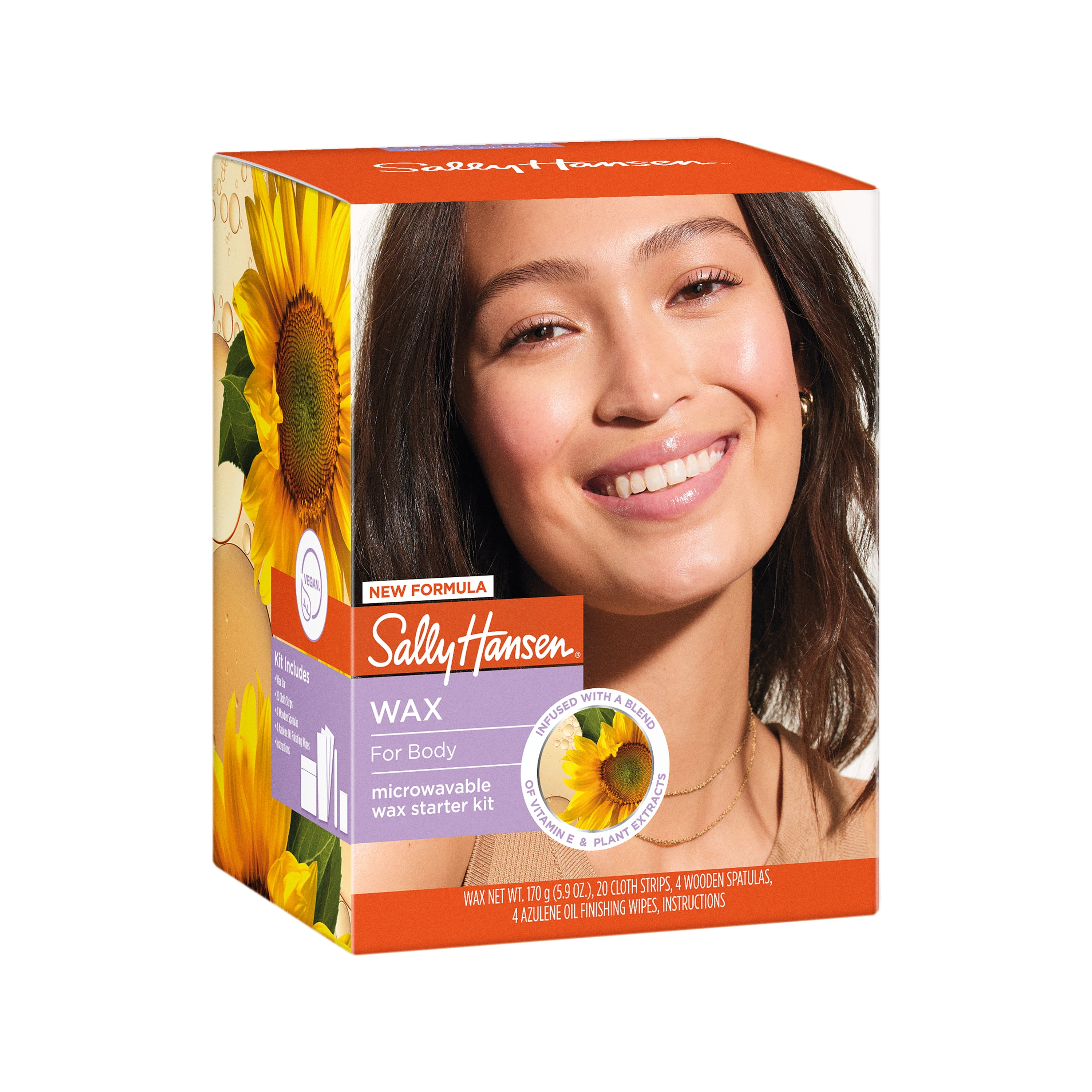 Sally Hansen Microwaveable Wax Starter Kit For Body (Pack of 3