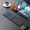 thumbnail image 4 of Folding Bluetooth Keyboard Two-Fold Portable Mini Bluetooth Keyboard Rechargeable Office Keyboard White, 4 of 8