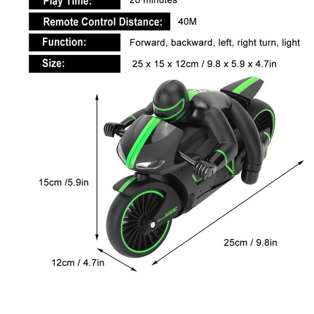 Cergrey Electric Rc Motorcycle Toy Rc Motorcycle Toy 2.4ghz For Baby Kid Other