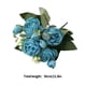 thumbnail image 5 of Toystoory Ramo de flores artificiales de peonía de seda rosa de 30cm, 5 cabezas grandes y 4 brotes, flores falsas baratas para decoración de boda en Flores artificiales azul Toystoory HA6434-06B, 5 of 6