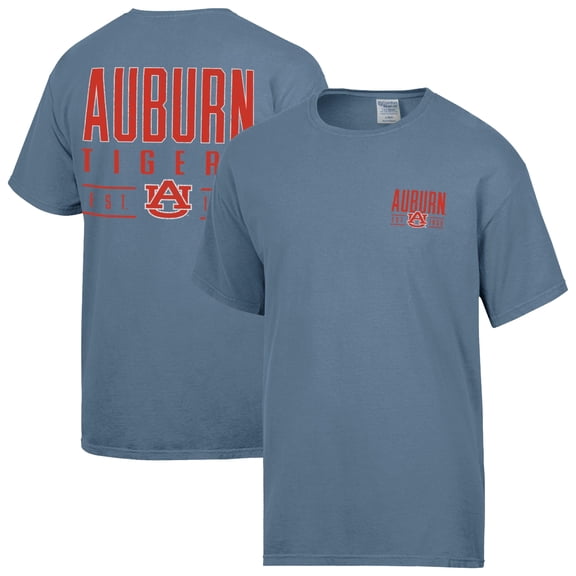 Men's ComfortWash  Blue Auburn Tigers Big Name T-Shirt