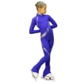 thumbnail image 3 of IceDress Figure Skating Outfit - Thermal - Cascade (Cornflower with White thermo-applications), 3 of 4