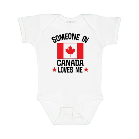 

Inktastic Someone in Canada Loves Me Gift Baby Boy or Baby Girl Bodysuit