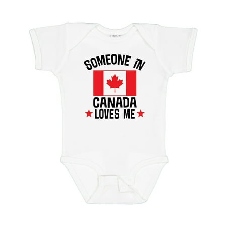 

Inktastic Someone in Canada Loves Me Gift Baby Boy or Baby Girl Bodysuit