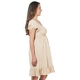 thumbnail image 3 of Vestido Maternidad Mujer Algodón Fresco Cómodo Vestido Embarazo Primavera Casual Amplio Color Beige, 3 of 4
