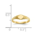 thumbnail image 3 of Diamond2Deal 14K Yellow Gold Baby's Fancy Signet Ring Size 3, 3 of 7