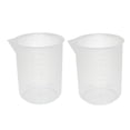 thumbnail image 1 of Unique Bargains 2Pcs Kitchen Labotary 1000mL Plastic Measuring Cup Jug Pour Spout Container, 1 of 1