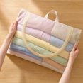 thumbnail image 4 of Leodye 1PCS Transparent Mesh Clothing Storage Bag Portable Dustproof Organizer for Travel Luggage & Household Garment Classification -19.29 × 13.39 in, 4 of 5