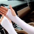 thumbnail image 4 of Bicicleta Mangas de brazo de tela Ndcxsfigh de hielo Unisex Sun UV Protection Outdoor Arm Cover (Blanco), 4 of 6