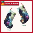 thumbnail image 2 of Lsque Cosmic Cat In Window Pattern 18 Inch Christmas Stockings, Festive Holiday Stocking for Christmas Decorations Holiday Decor, 2 of 8