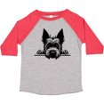 thumbnail image 3 of Inktastic Peeking Scottish Terrier Boys or Girls Toddler T-Shirt, 3 of 5