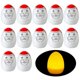 thumbnail image 3 of 12 piezas/set Papá Noel Sonrisa Párrafo Lámpara de Huevo Decoraciones Navideñas Luz, 3 of 5