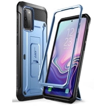 SUPCASE UB Pro Series Designed for Samsung Galaxy S20 Plus Case / S20 Plus 5G Case (2020 Release), Full-Body Dual Layer Rugged Holster & Kickstand Case Without Built-in Screen Protector (MetallicBlue)
