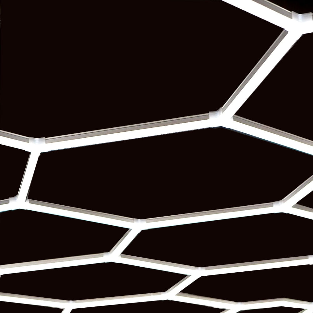 Hexagon Garage Lights 216W 25920 Lumens Honeycomb LED 5 Grid High Brightness, Easy Install