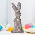 thumbnail image 6 of GUOOL Easter Rabbit Animal Doll Easter Decoration Supplies Lovely Appearance Cloth Easter Bunny Animal Toy for Valentine's Day Gift Gray Floral, 6 of 9