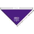 thumbnail image 4 of Big Sister Dog Bandana, Purple Dog Bandana, Pet Dog Scarf Accessories, Pet Dog Triangle Scarf, Dog Bandana for Small Medium Dogs, Baby Announcement Dog Bandana, Dog Bandana Pet Scarf (M), 4 of 4