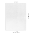 thumbnail image 1 of 4 PCS 14 Count Plastic Mesh Canvas Sheets for Embroidery, White Plastic Needlepoint Canvas (8 X 11 Inches), 1 of 6