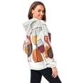 thumbnail image 3 of Iauyy Women's (s-xl) Pockets Fuzzy Sweatshirt -Double Plush Run Loose-fitting Hooded Sweater Design Wind Warmth for Sport Casual Leisure Jogging,Two Wine Glasses, 3 of 8