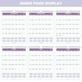 Calendar 2025, Color Calendar 12 Months, Double Coil Spiral Binding Monthly Planning Calendar