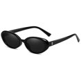 thumbnail image 1 of Gafas resistentes a los rayos ultravioleta, gafas de sol ovaladas retro, gafas de sol de moda para mujer, 1 of 3