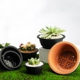 thumbnail image 4 of HLONK Plastic Flower Pot 6 Pcs Succulent Plant Desktop Ornament Seedling Pots Round Shallow, 4 of 6