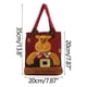 thumbnail image 3 of Bolsas de regalo navideñas con diseño de Papá Noel, muñeco de nieve y ciervo | Bolsas de tela con cordón para regalos navideños | Bolsas reutilizables para fiestas infantiles, familiares y amigos, 3 of 4