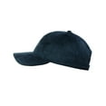 thumbnail image 3 of C.C Unisex Adjustable Faux Suede Precurved Bill Baseball Cap Hat - CC Navy, 3 of 4