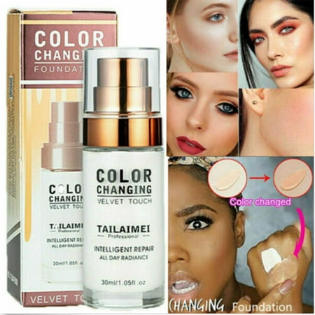 TLM Hot Color Changing Foundation Cover Concealer Makeup Base Nude