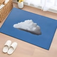 thumbnail image 2 of Blue Sky Bathroom Rug Washable 2x3 Entryway Rug Non Slip Abstract Sky White Minimalist Front Door Mat Low Pile Indoor Doormat Throw Floor Carpet for Kitchen Bedroom Entrance, 2 of 9