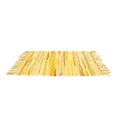 thumbnail image 3 of Tapete Alfombra De Entrada Decorativo Artesanal 80x50 Cm Amarillo, 3 of 4