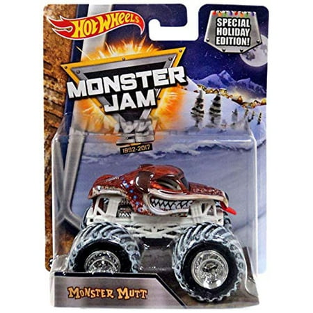Hot Wheels Monster Jam 25 Monster Mutt Diecast Car [Special Holiday Edition]