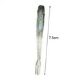 thumbnail image 1 of se?uelos de pesca Ecomeon 10 se?uelos suaves con gancho para agua salada y agua dulce 7,5 cm, 1 of 6