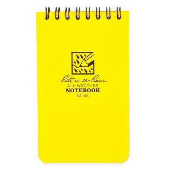 Top Spiral Yellow Notebook 3x5