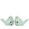 thumbnail image 2 of Urban Trends Collection 12916-AST 4 Piece Gloss Sky Blue Porcelain Bird Figurine with Round Cutout Design Assortment, Set of Two - 6.00 x 4.00 x 4.50 in., 2 of 3