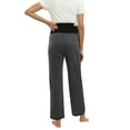 thumbnail image 5 of Women's Maternity Pants Casual Loose Wide Leg Cozy Pant Pregnancy Lounge Trousers with Pockets, 5 of 6