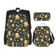thumbnail image 1 of Balery Octopuses And Leaves Mochila Escolar 3 en 1 para Niños - Mochila Resistente con Lonchera Térmica y Estuche - Mochila Escolar para Niños y Niñas, 1 of 7