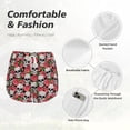 thumbnail image 6 of Lsque Skull and Roses Printed Women's Running Shorts with Liner Pockets,Elastic Quick Dry Workout Athletic Gym Yoga Shorts,Womens High Waist Shorts-Medium, 6 of 9